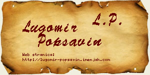 Lugomir Popsavin vizit kartica